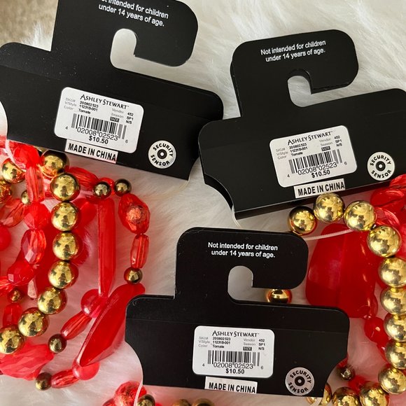 NWT! Bundle of 3 Sets of Ashley Stewart Stretch Bracelets - Picture 6 of 6